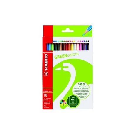 STABILO STABILO Farbstifte Greencolors 6019/2181 18 Farben  