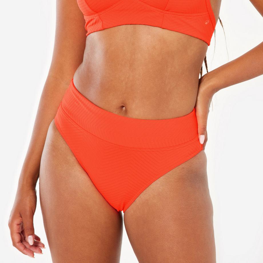 Bikini-Hose  hoher Bund strukturiert