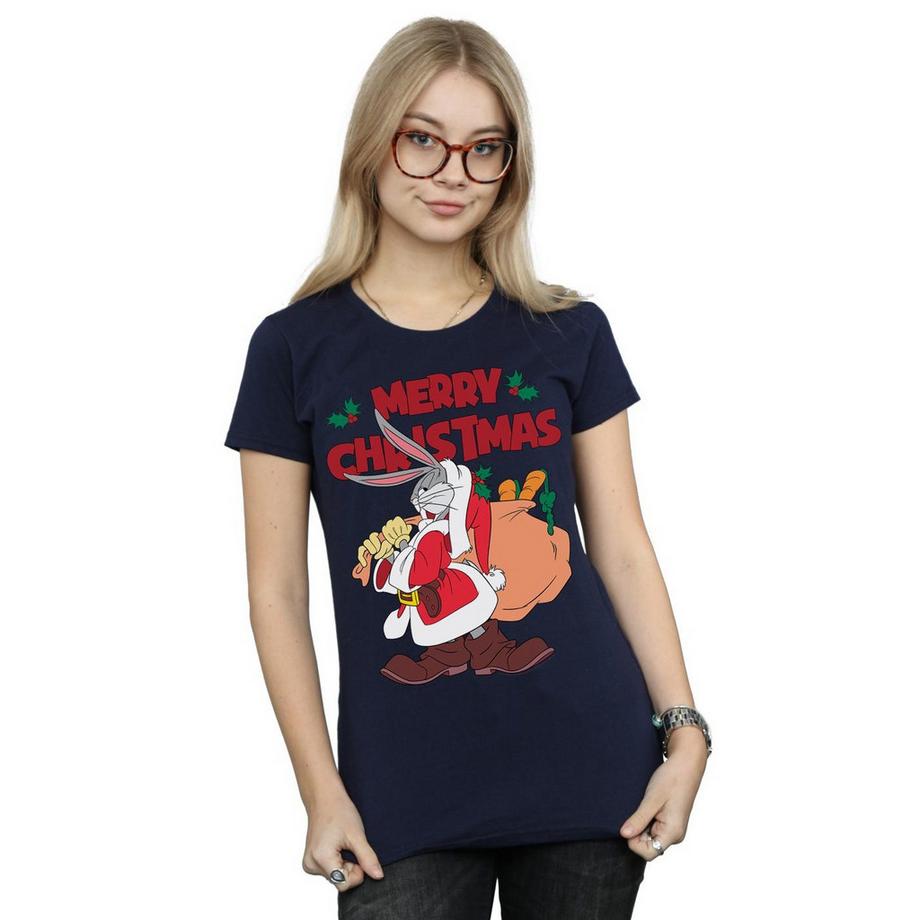 LOONEY TUNES Bugs Bunny Merry Christmas T-Shirt  