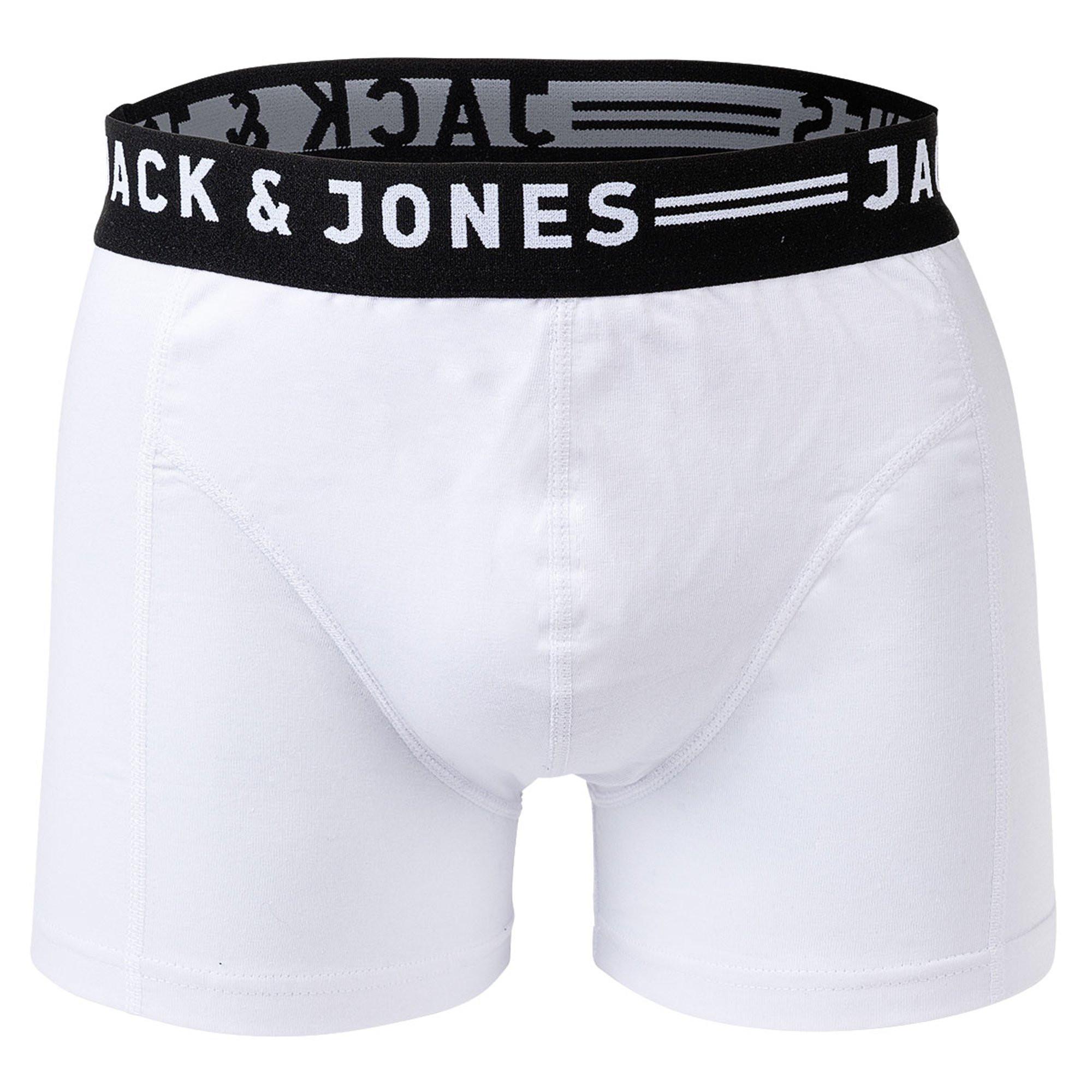 JACK & JONES  Boxer Uomini Confezione da 3 Stretch-SENSE TRUNKS 3 PACK 