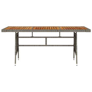 VidaXL Table de jardin rotin synthétique  