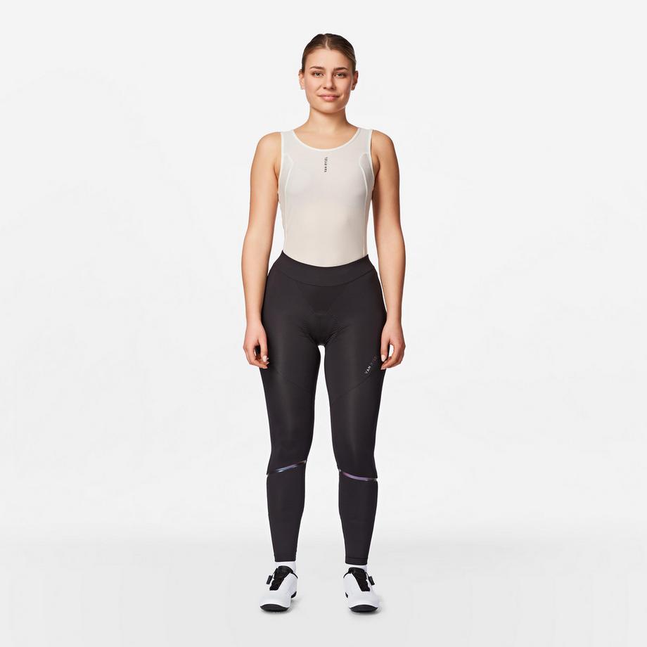 Pantalone ciclismo lungo donna per clima fresco con fondello