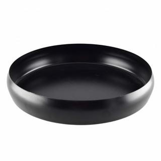 Aulica  SET DE 2 PLATEAUX RONDS NOIR MAT 26CM-36CM 