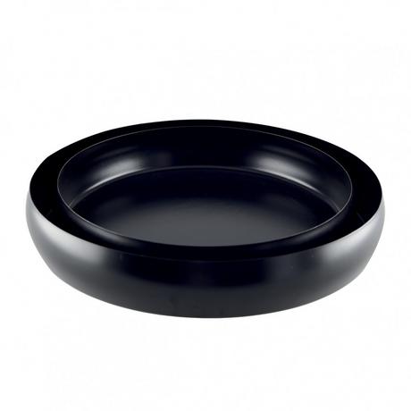 Aulica  SET DE 2 PLATEAUX RONDS NOIR MAT 26CM-36CM 