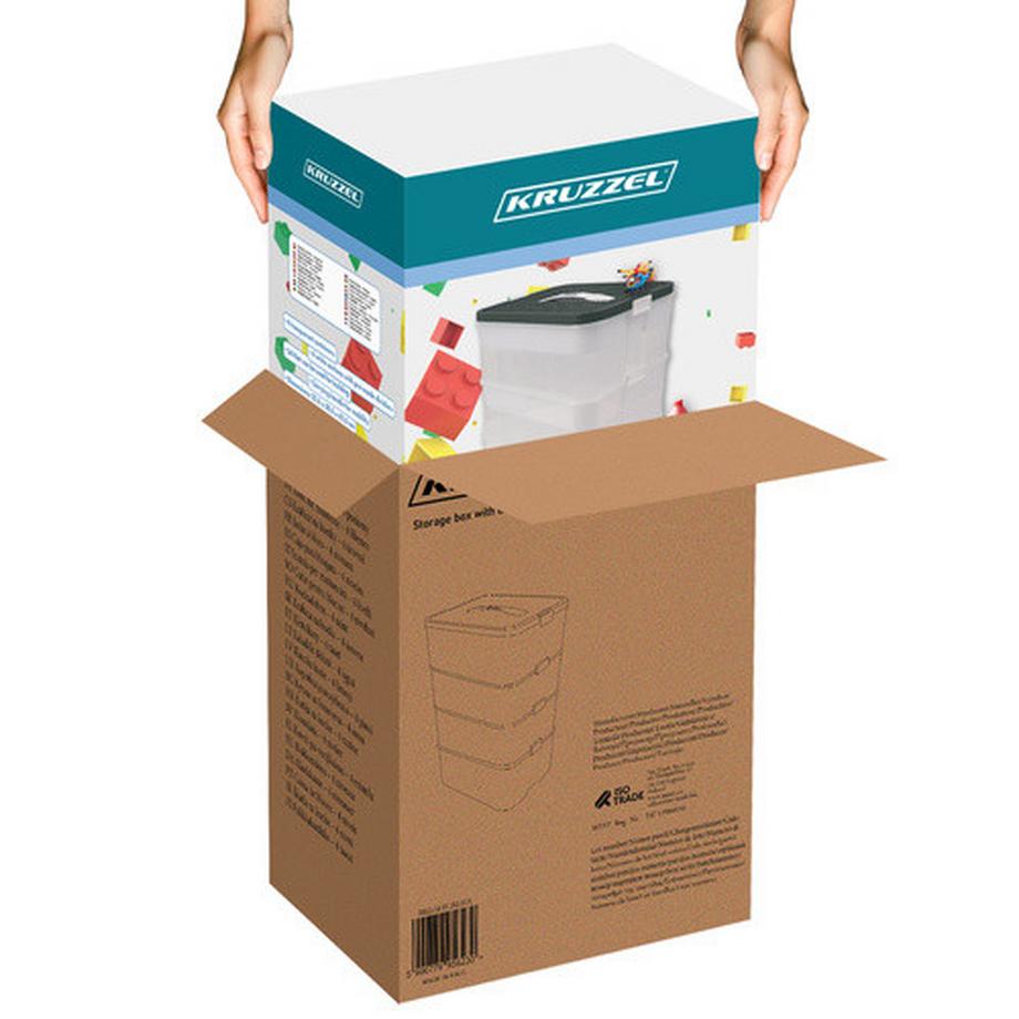 Northio Boîte à blocs - 3 niveaux Kruzzel 25757  