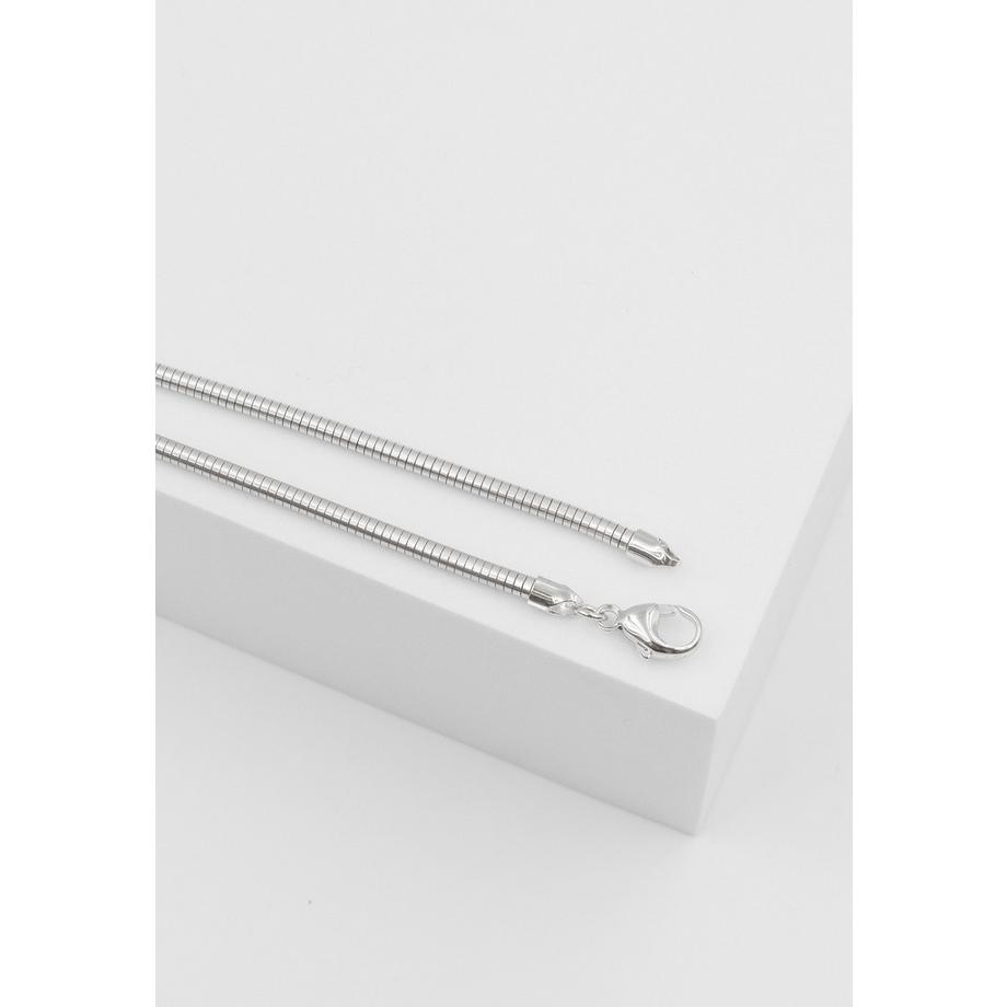 MUAU Schmuck  Collier Boa en or blanc 750, 2,4mm, 45cm 