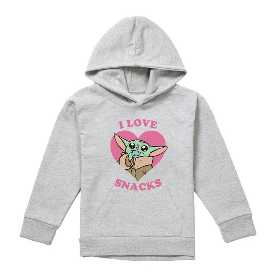 Sweat À Capuche Motif Grogu Love Snacks