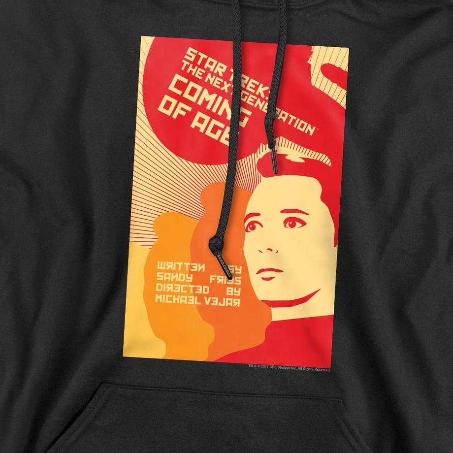 Star Trek The Next Generation Season 1 Episode 19 Felpa con cappuccio  