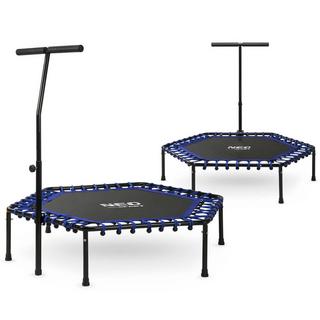 B2X Trampoline de Fitness avec Poignée 127 cm Neo-Sport - Hexagonal Bleu  