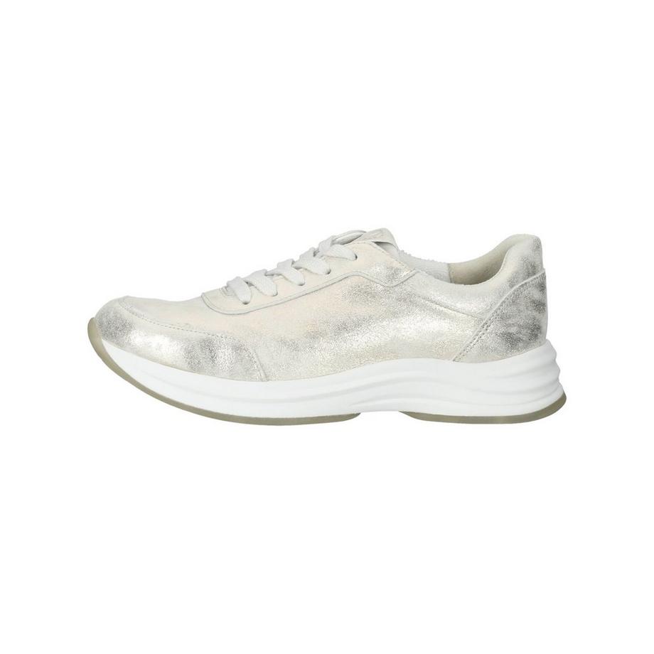 Paul Green Metallischer Leder Schnürsneaker  