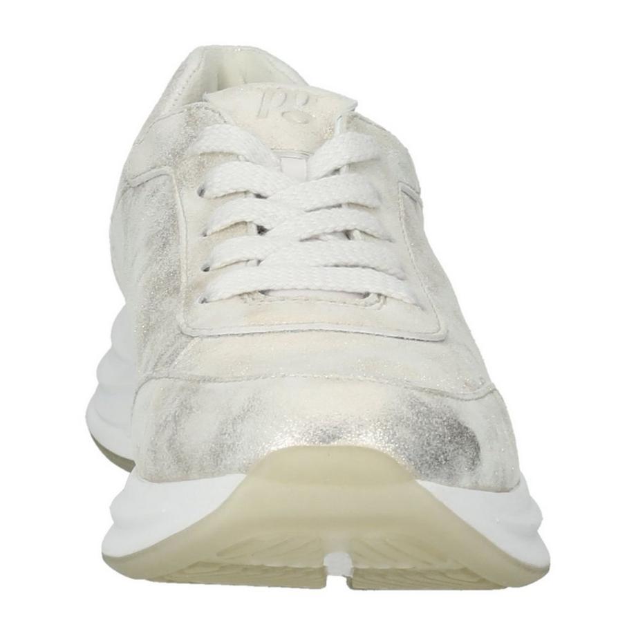 Paul Green Metallischer Leder Schnürsneaker  