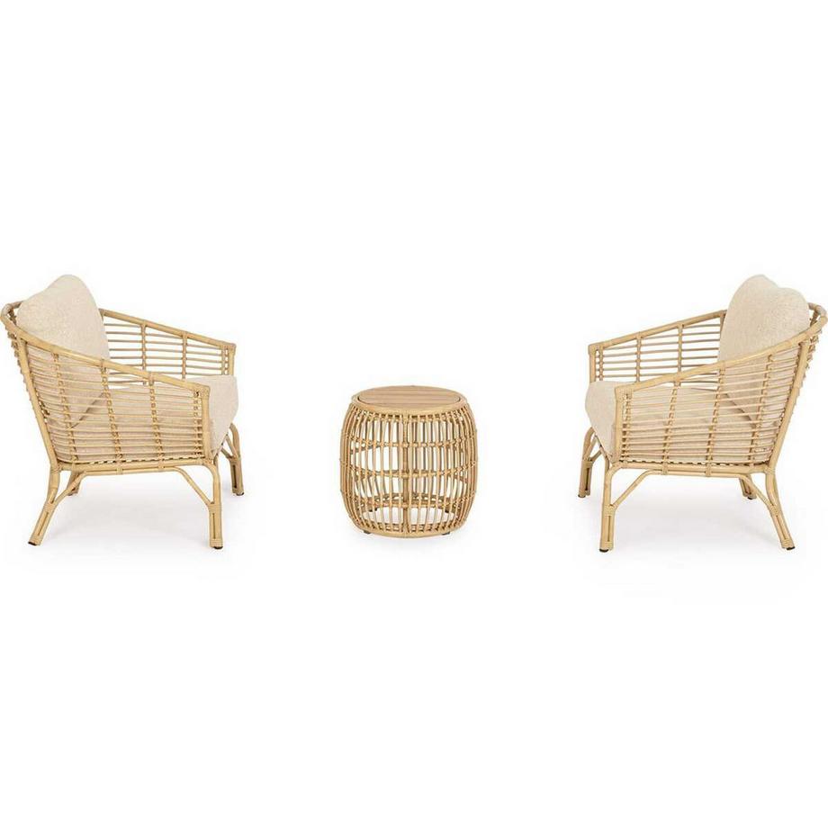 mutoni lifestyle Fauteuil de jardin Mabel avec coussins  