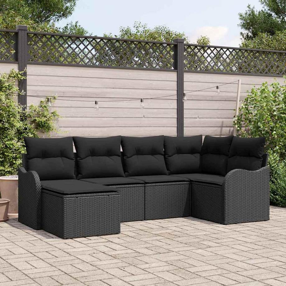 VidaXL Canapé de jardin poly rattan  