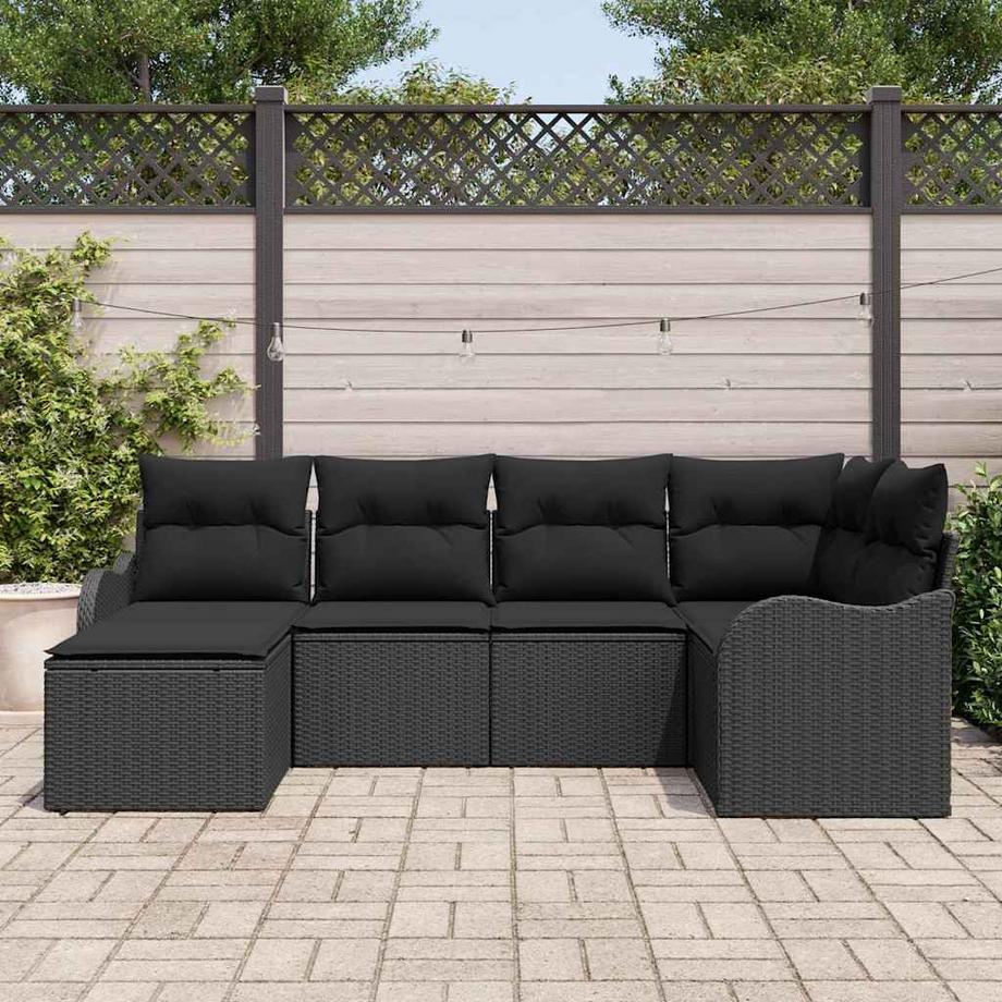 VidaXL Canapé de jardin poly rattan  