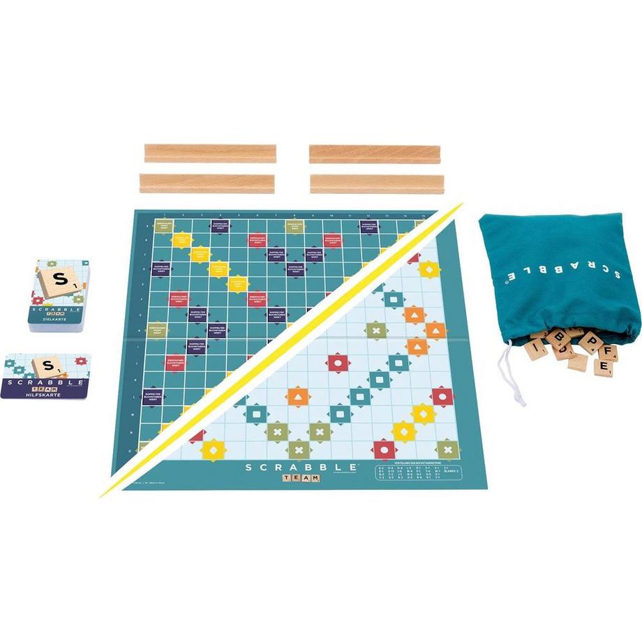 Mattel  Scrabble Original Holz 2 in 1 