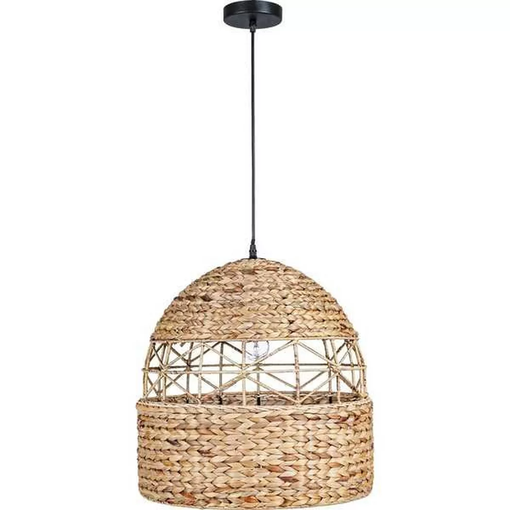 mutoni – Hängeleuchte Malawi natur rund 45, One Size, Beige