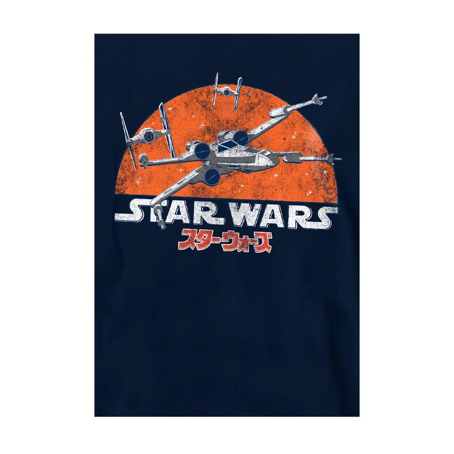 STAR WARS  Xwing And Tie Fighter Flight Felpa Con Cappuccio 