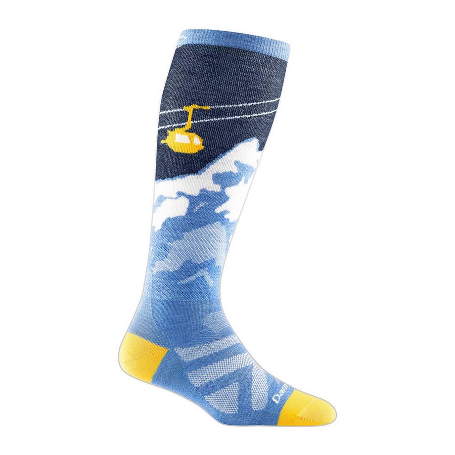 Darn Tough Chaussettes Femme Mi-Mollet Motif Légères Ski Snowboard Laine
