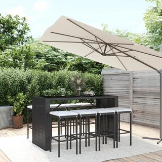 VidaXL Gartenbar set poly-rattan  