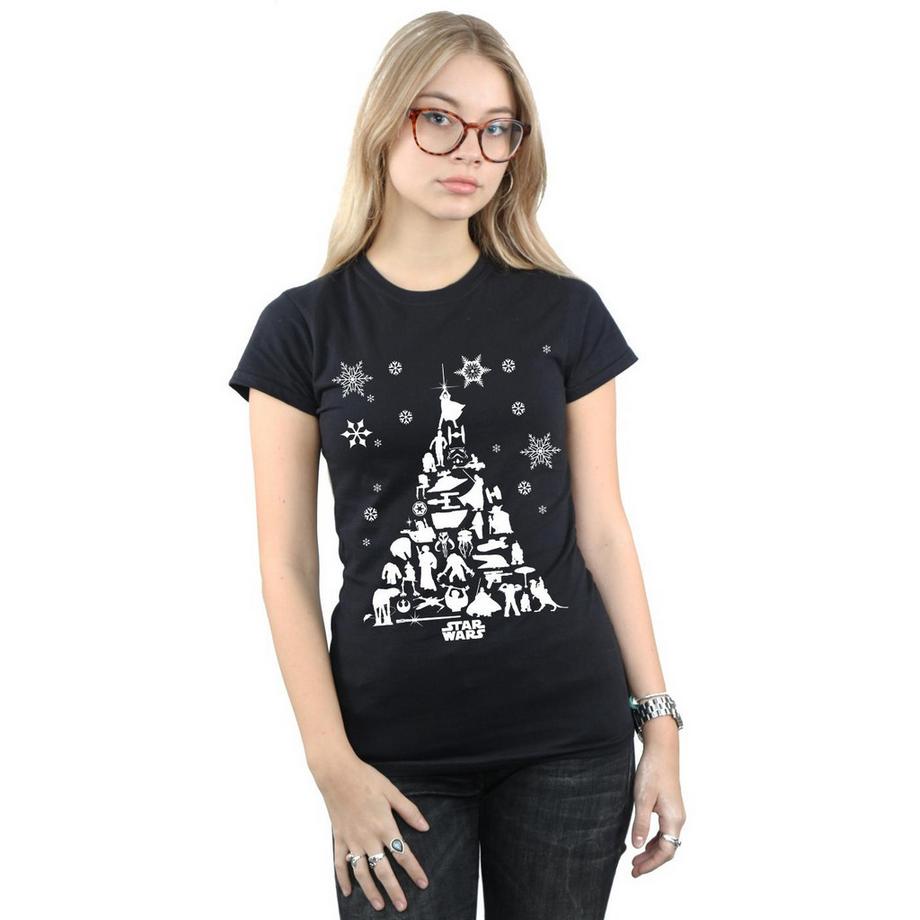 STAR WARS Maglietta Grafica Albero di Natale  