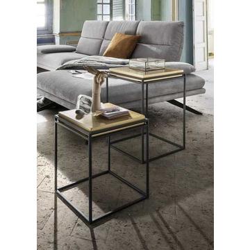 Table d'appoint Twin Gold 43x43 (lot de 2)