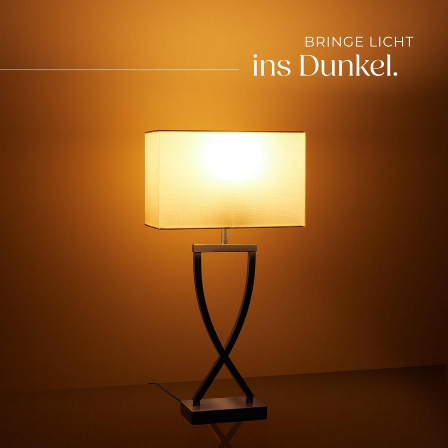 Tectake  Lampe de table AVINA design moderne et lumière non éblouissante 