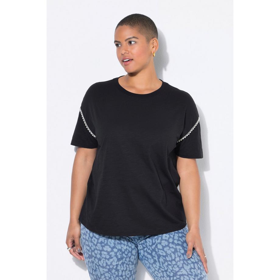 Studio Untold T-shirt coupe Classic Shape avec bordure fantaisie  
