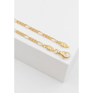 MUAU Schmuck  Collier figaro or jaune 750, 2.9mm, 55cm 