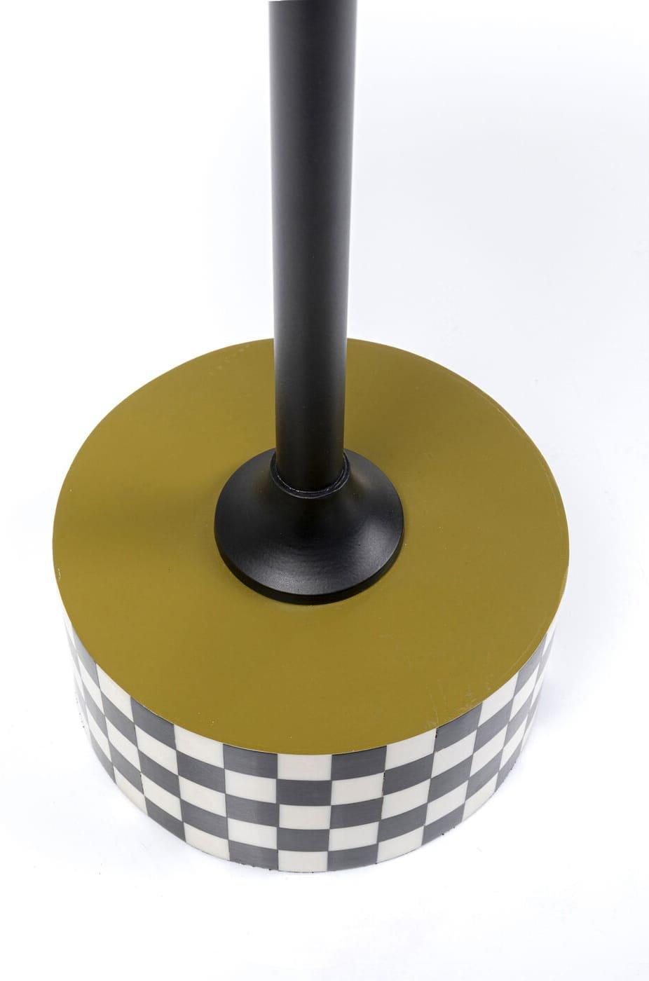 KARE Design Beistelltisch Domero Checkers olive rund 25  