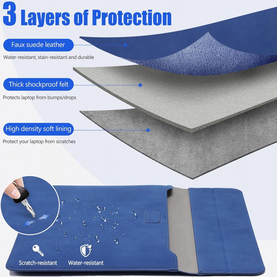 Only-bags.store Laptop Hülle mit Standfunktion  