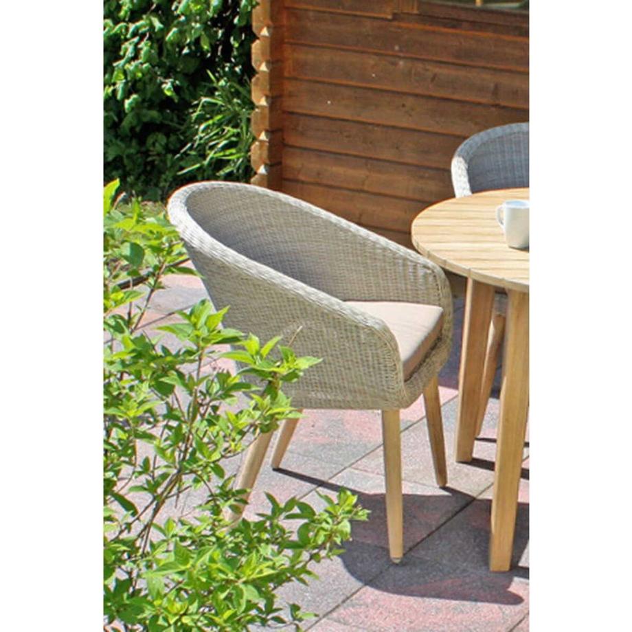 mutoni pleasure Ensemble de salle à manger de jardin Oakland (5 pièces)  