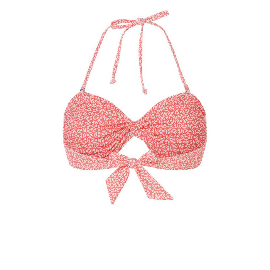 Pepe Jeans London Bedrucktes Neckholder Bikini Top  