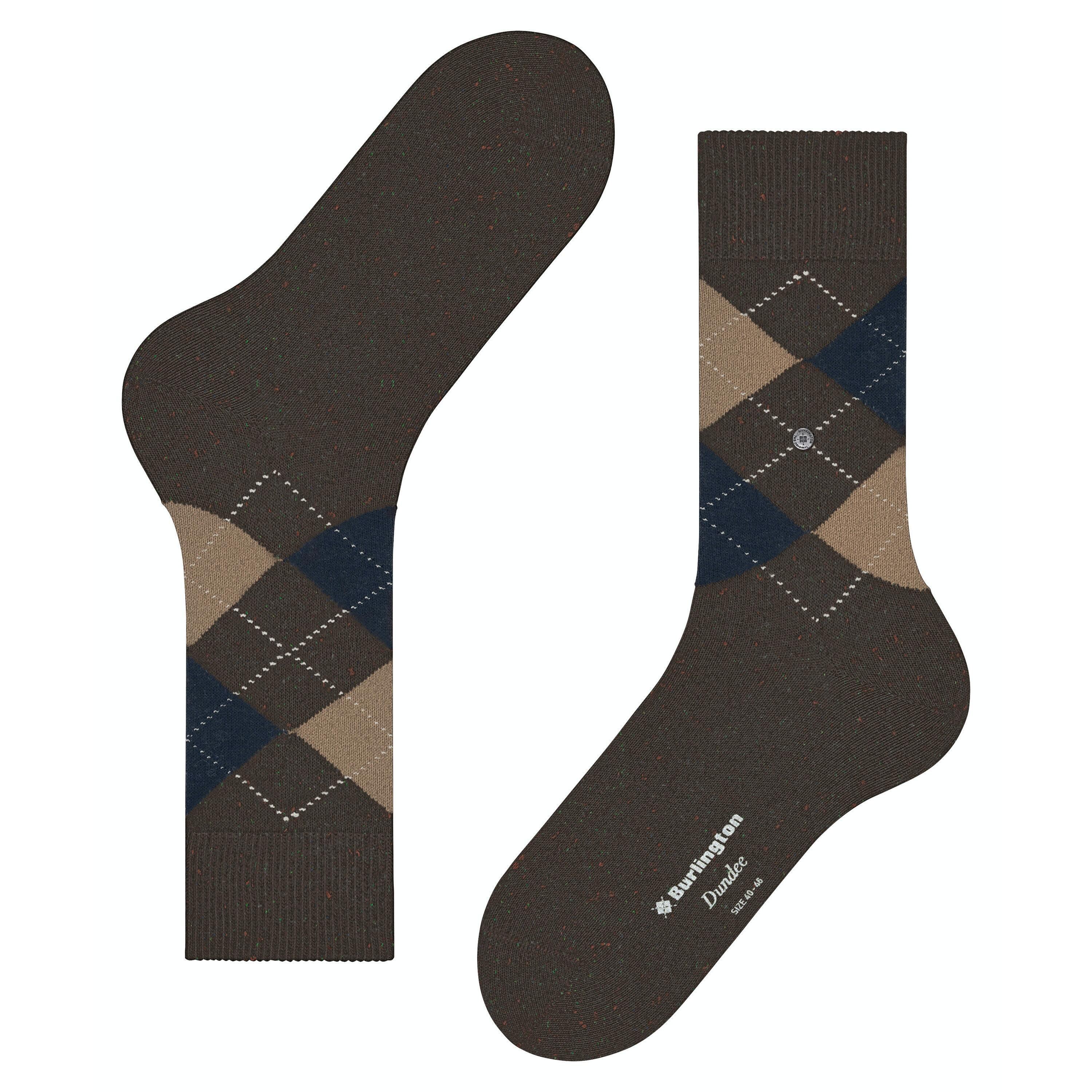 Burlington Dundee Rautenmuster Socken  