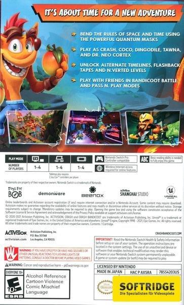 ACTIVISION BLIZZARD  Crash Bandicoot 4: It’s About Time 