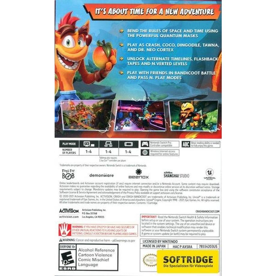 ACTIVISION BLIZZARD  Crash Bandicoot 4: It’s About Time 