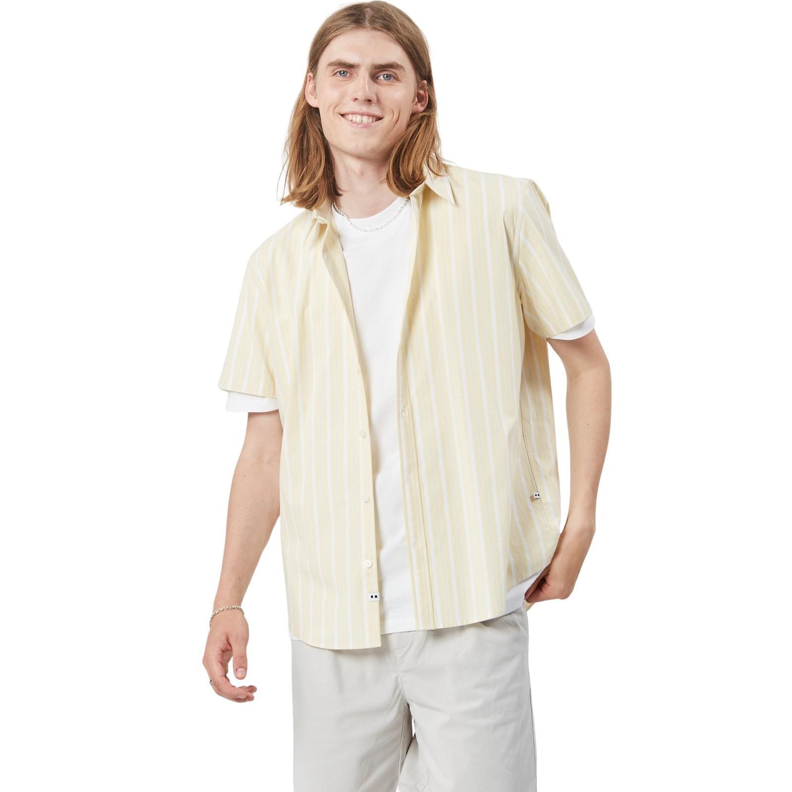 minimum Eric Camicia Rigata Maniche Corte  