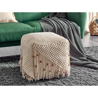 Beliani Pouf en Coton Boho DANDAI  