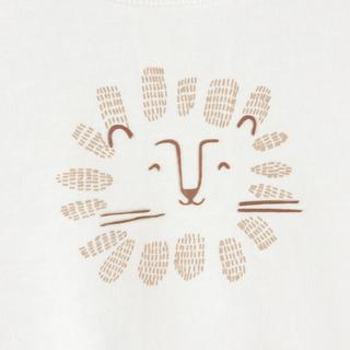 La Redoute Collections  Sweatshirt mit Rundhalsausschnitt und Löwen-Print 