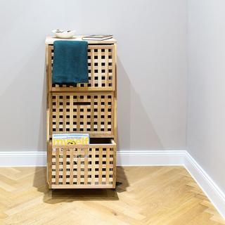 B2X Rollcontainer 3 Fächer Walnuss  