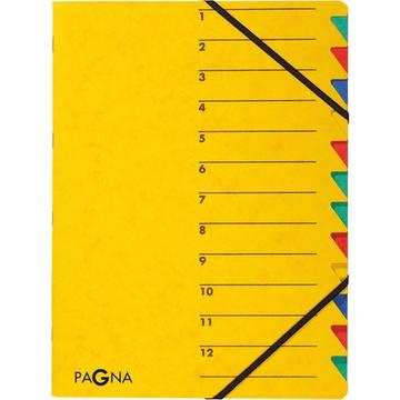PAGNA Ordnungsmappen EASY A4 24131-05 gelb 12 Fächer