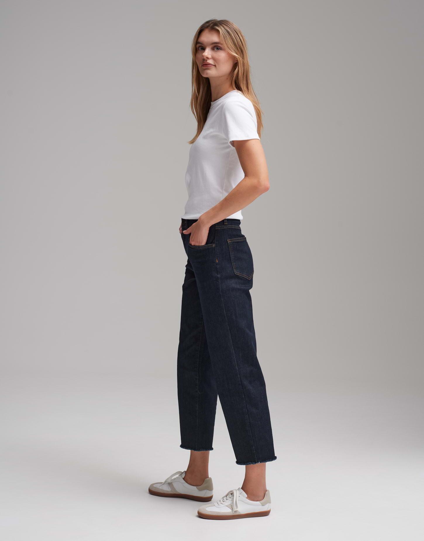 OPUS  Wide Cropped Jeans Momito Gerade 