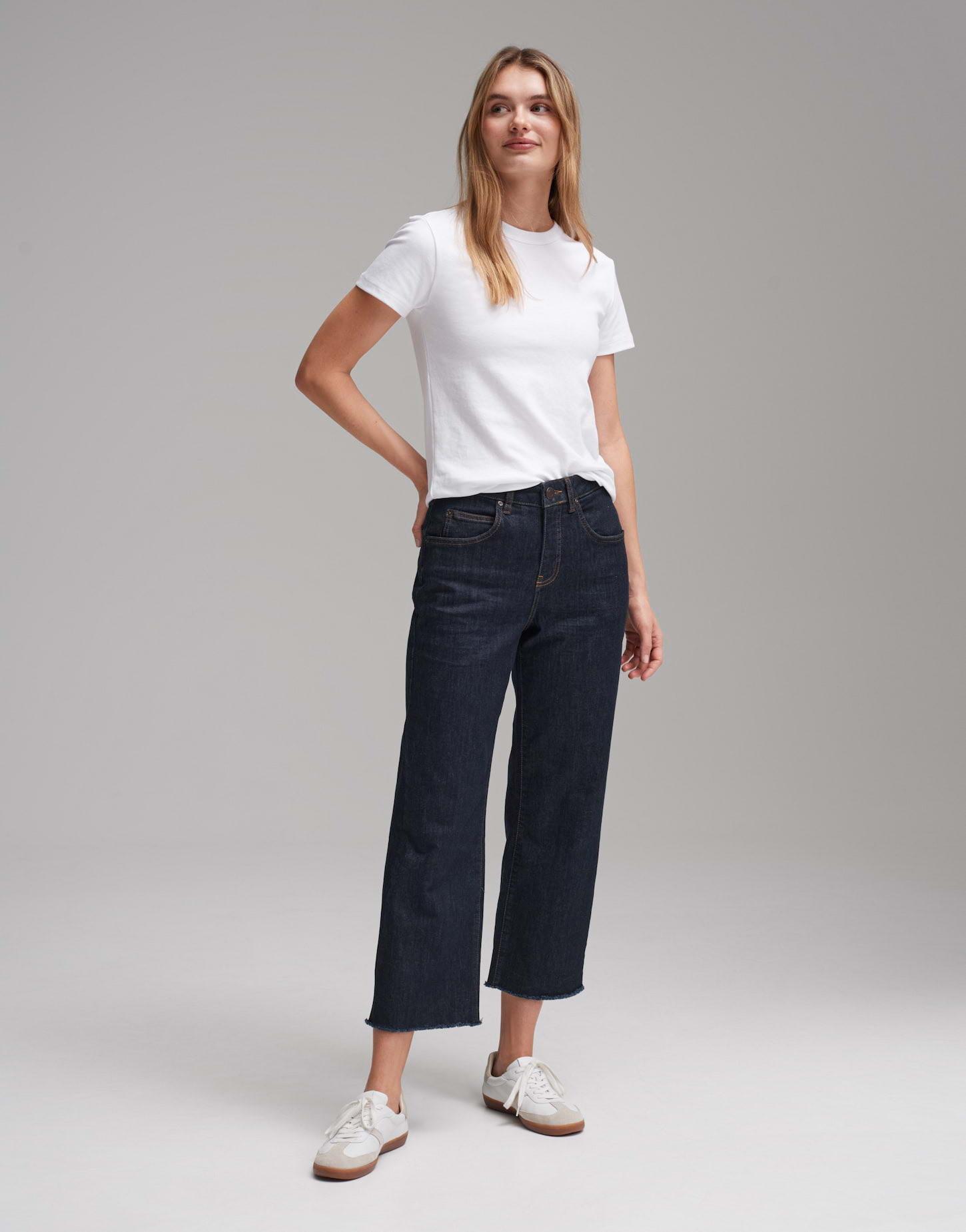 OPUS  Wide Cropped Jeans Momito Droit 