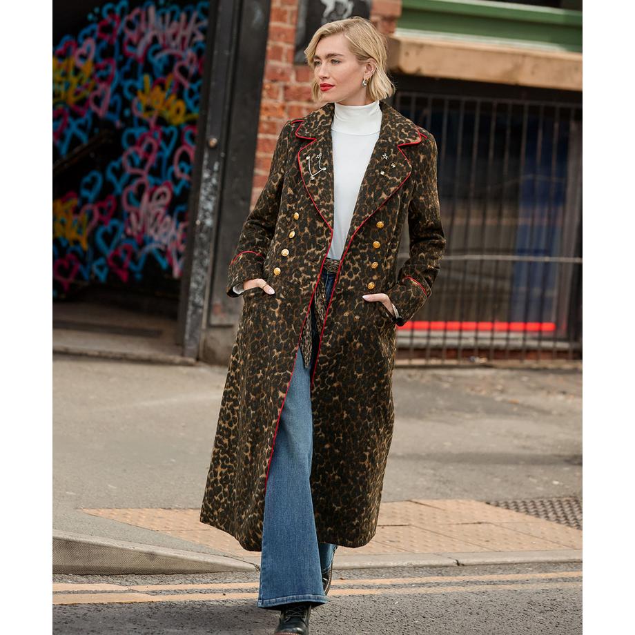 Joe Browns Long Manteau Léopard Remarquable  