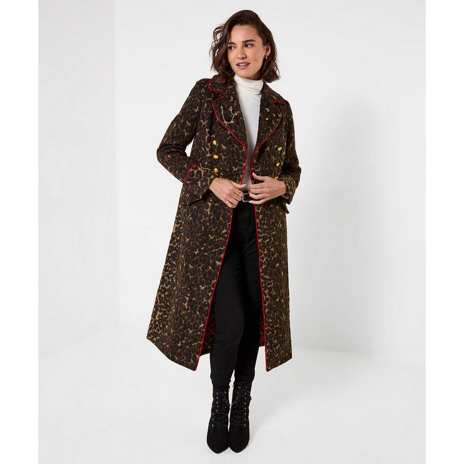 Joe Browns Long Manteau Léopard Remarquable  