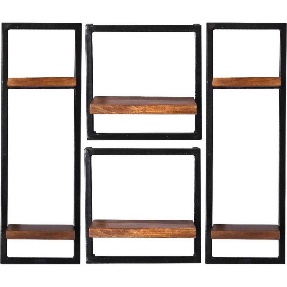 mutoni Étagère murale Havanna nature 95x25x75 (4 pièces)  
