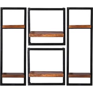 mutoni Étagère murale Havana naturel 95x25x75 (4 pièces)  