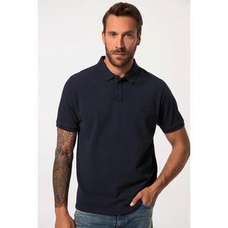 JP1880  Polo à manches courtes en maille piquée, style vintage bleu marine 