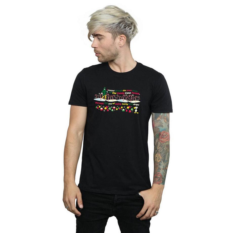 Elf Candy Cane Forest T-Shirt  