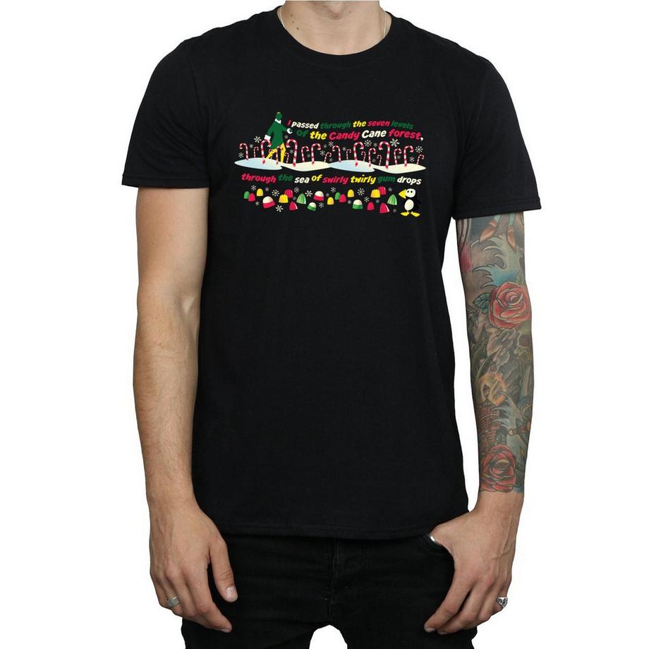 Elf Candy Cane Forest T-Shirt  