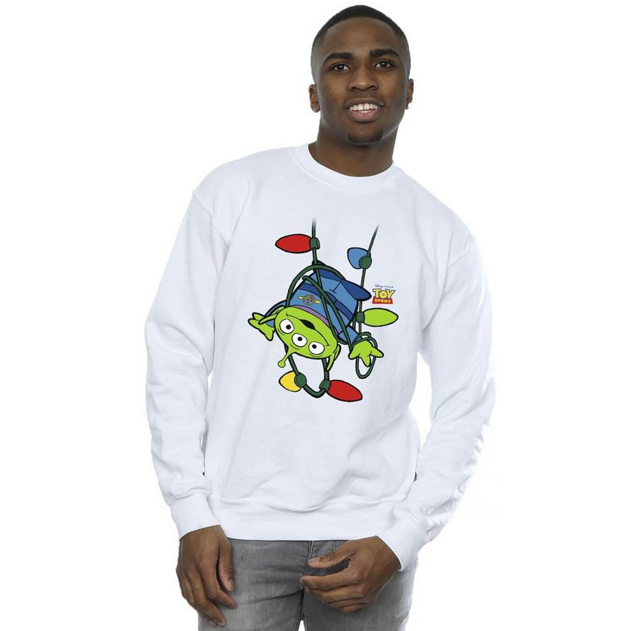 Disney Toy Story Alien Christmas Lights Sweatshirt  